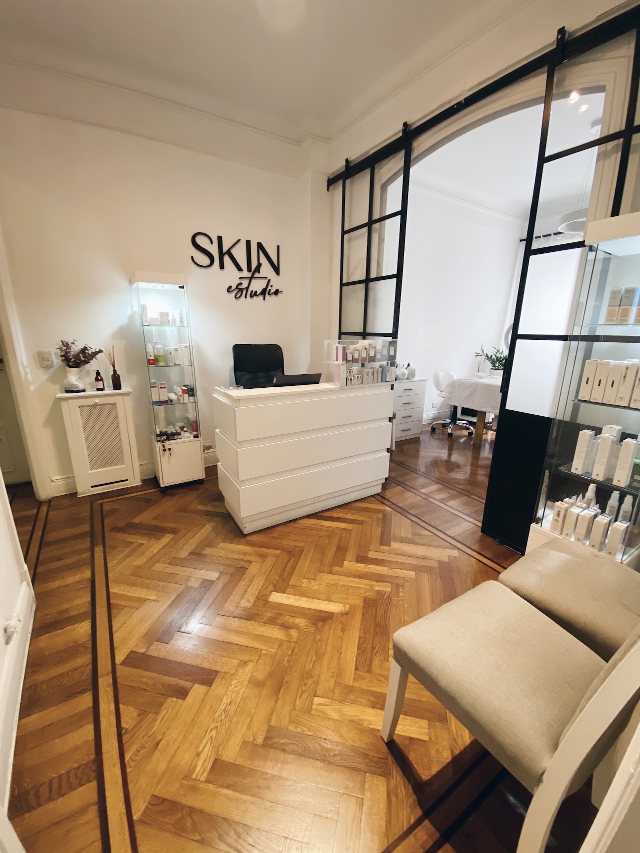 Cabina de tratamiento estético en Skin Estudio Buenos Aires